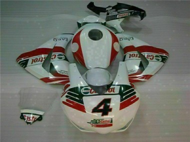 White Castrol 4 2008-2011 CBR1000RR Motorcycle Fairings