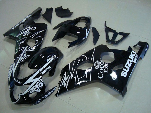 White Corona Extra Motul 2004-2005 GSXR 750 Motorcycle Fairings White Corona Extra Motul 2004-2005 GSXR 750 Motorcycle Fairings