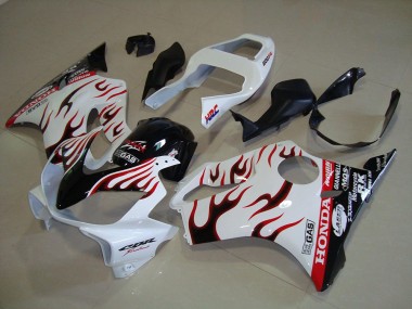 White Flame 2001-2003 CBR600 F4i Motorcycle Fairings