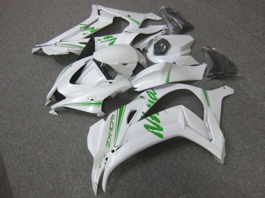 White Green 2016-2019 ZX10R Motorcycle Fairings