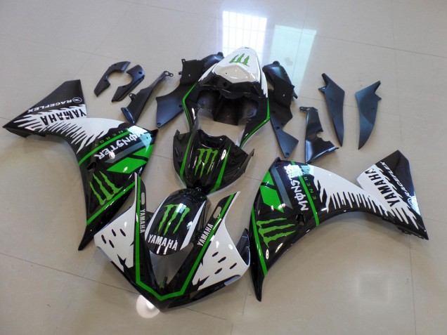 White Green Big Monster 2012-2014 YZF R1 Motorcycle Fairings White Green Big Monster 2012-2014 YZF R1 Motorcycle Fairings