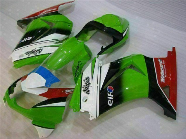 White Green Black Ninja 2008-2012 EX250 Motorcycle Fairings White Green Black Ninja 2008-2012 EX250 Motorcycle Fairings