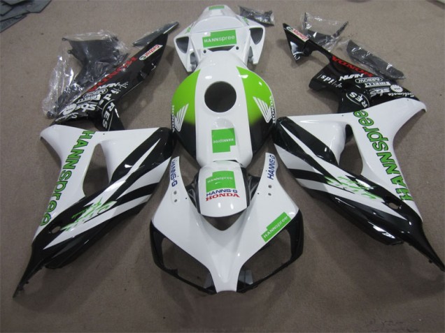White Green Hannspree 2006-2007 CBR1000RR Motorcycle Fairings White Green Hannspree 2006-2007 CBR1000RR Motorcycle Fairings