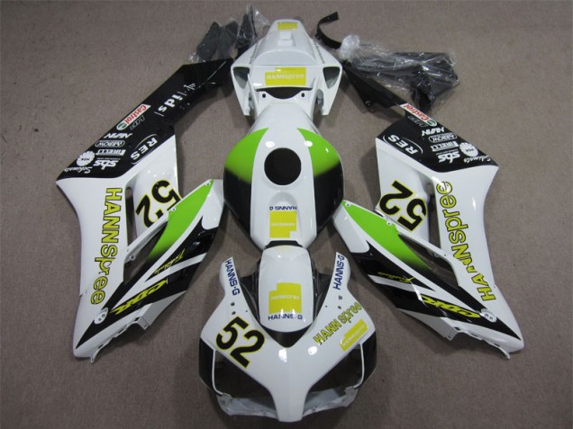 White Green Hannspree 52 2004-2005 CBR1000RR Motorcycle Fairing White Green Hannspree 52 2004-2005 CBR1000RR Motorcycle Fairing