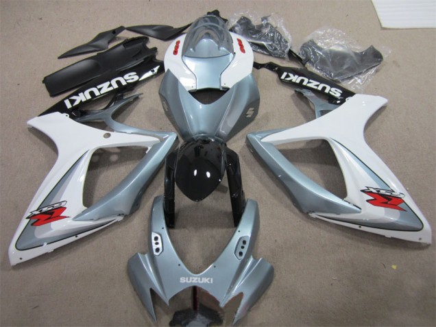 White Grey 2006-2007 GSXR 600 Motorcycle Fairings White Grey 2006-2007 GSXR 600 Motorcycle Fairings