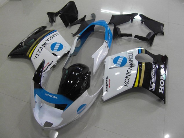 White Konica Minolta 1996-2007 CBR1100XX Blackbird Motorcycle Fairings White Konica Minolta 1996-2007 CBR1100XX Blackbird Motorcycle Fairings