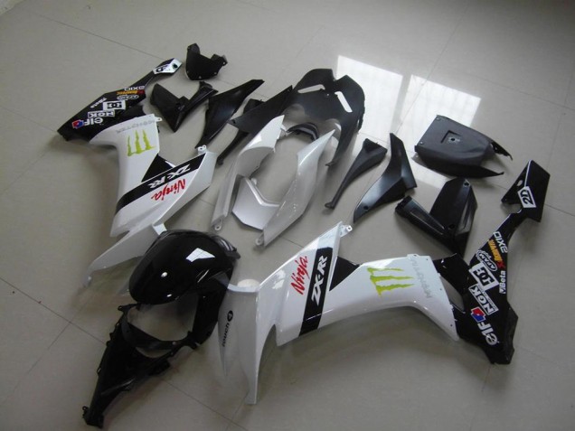 White Monster 2008-2010 ZX10R Motorcycle Fairings White Monster 2008-2010 ZX10R Motorcycle Fairings