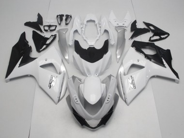 White OEM Style 2009-2016 GSXR 1000 Motorcycle Fairings