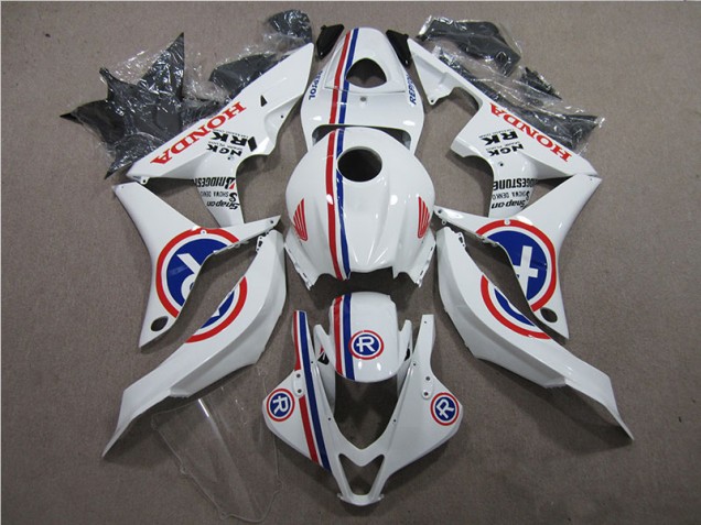 White R 2007-2008 CBR600RR Motorcycle Fairings White R 2007-2008 CBR600RR Motorcycle Fairings