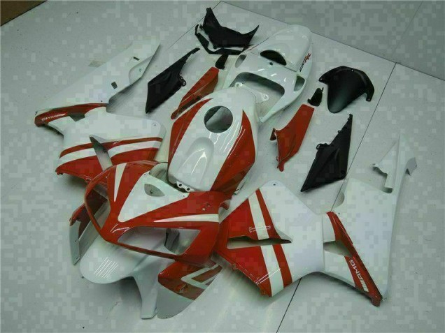 White Red 2005-2006 CBR600RR Motorcycle Fairing White Red 2005-2006 CBR600RR Motorcycle Fairing