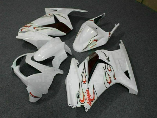 White Red 2008-2012 EX250 Motorcycle Fairings White Red 2008-2012 EX250 Motorcycle Fairings