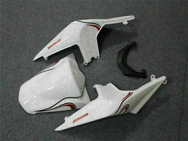 White Red 2008-2012 EX250 Motorcycle Fairings White Red 2008-2012 EX250 Motorcycle Fairings