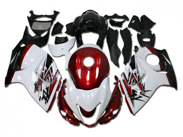 White Red 2008-2019 GSXR 1300 Hayabusa Motorcycle Fairings White Red 2008-2019 GSXR 1300 Hayabusa Motorcycle Fairings