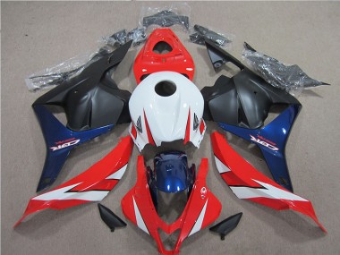 White Red Blue 2009-2012 CBR600RR Motorcycle Fairings