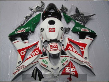 White Red Green San Carlo Castrol 2007-2008 CBR600RR Motorcycle Fairings