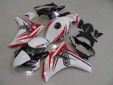 White Red HRC 2008-2011 CBR1000RR Motorcycle Fairings