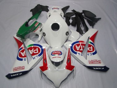 White Red PATA 2008-2011 CBR1000RR Motorcycle Fairing