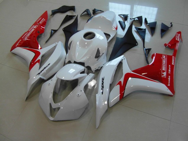 White Red Race Version 2007-2008 CBR600RR Motorcycle Fairings White Red Race Version 2007-2008 CBR600RR Motorcycle Fairings