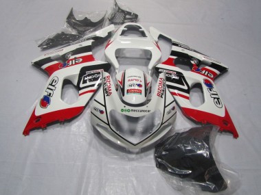 White Red Rizoma Playboy 2000-2002 GSXR 1000 Motorcycle Fairings