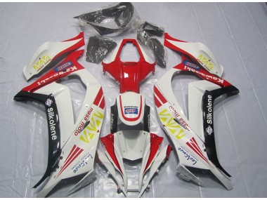 White Red Silkolene 2011-2015 ZX10R Motorcycle Fairings