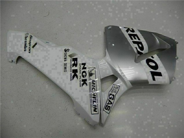 White Repsol 2003-2004 CBR600RR Motorcycle Fairing White Repsol 2003-2004 CBR600RR Motorcycle Fairing