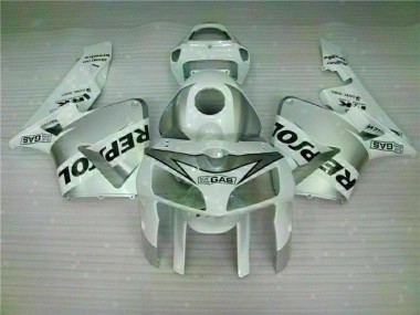 White Repsol 2005-2006 CBR600RR Motorcycle Fairing
