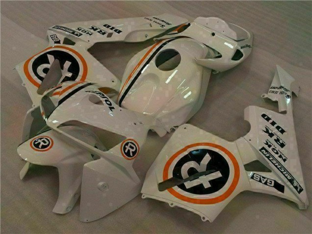 White Repsol 2005-2006 CBR600RR Motorcycle Fairings White Repsol 2005-2006 CBR600RR Motorcycle Fairings