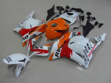 White Repsol 2009-2012 CBR600RR Motorcycle Fairings