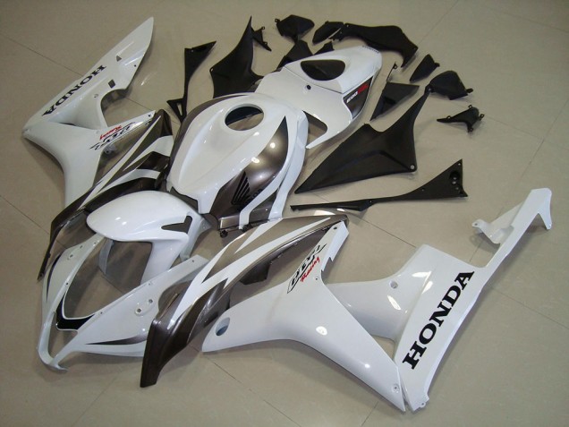 White Silver 2007-2008 CBR600RR Motorcycle Fairings