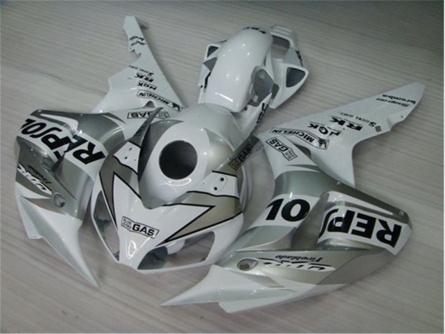 White Silver Black Repsol 2004-2005 CBR1000RR Motorcycle Fairings White Silver Black Repsol 2004-2005 CBR1000RR Motorcycle Fairings