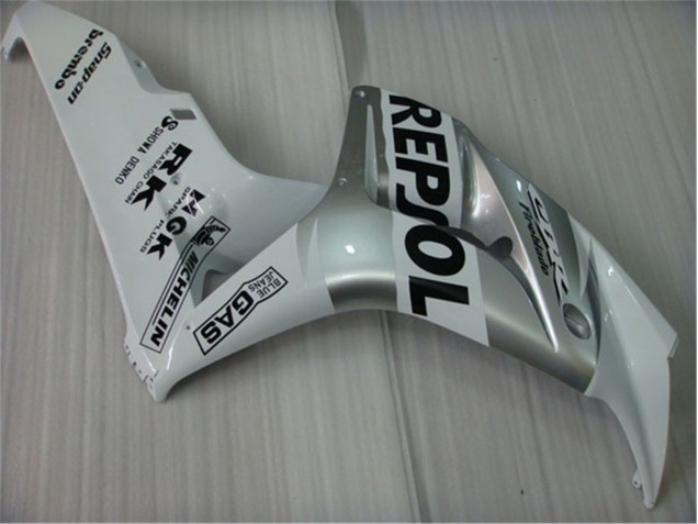 White Silver Black Repsol 2004-2005 CBR1000RR Motorcycle Fairings White Silver Black Repsol 2004-2005 CBR1000RR Motorcycle Fairings