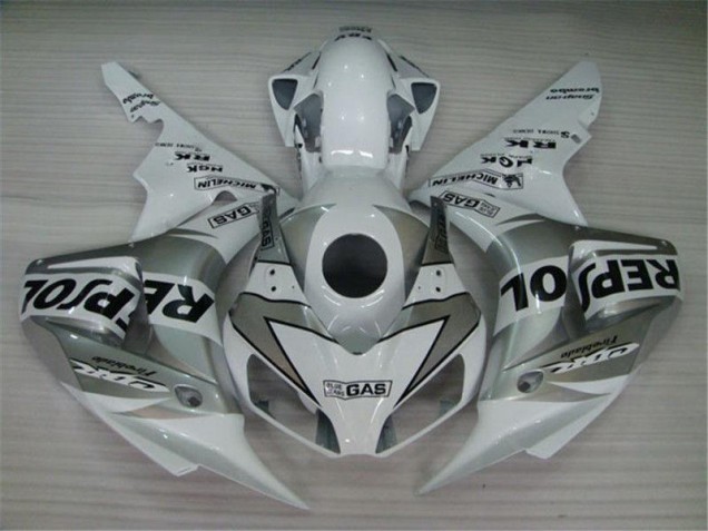 White Silver Black Repsol 2004-2005 CBR1000RR Motorcycle Fairings White Silver Black Repsol 2004-2005 CBR1000RR Motorcycle Fairings