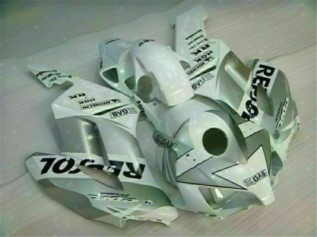 White Silver Repsol 2004-2005 CBR1000RR Motorcycle Fairings White Silver Repsol 2004-2005 CBR1000RR Motorcycle Fairings