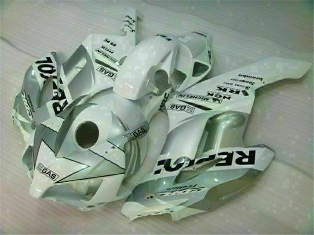 White Silver Repsol 2004-2005 CBR1000RR Motorcycle Fairings White Silver Repsol 2004-2005 CBR1000RR Motorcycle Fairings