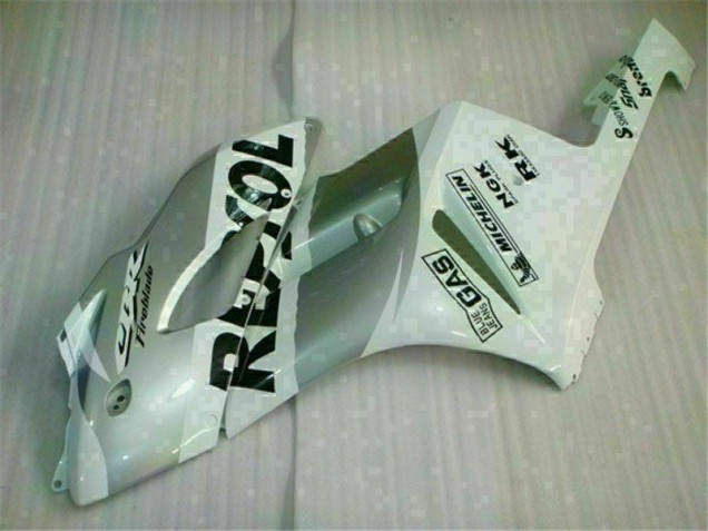 White Silver Repsol 2004-2005 CBR1000RR Motorcycle Fairings White Silver Repsol 2004-2005 CBR1000RR Motorcycle Fairings
