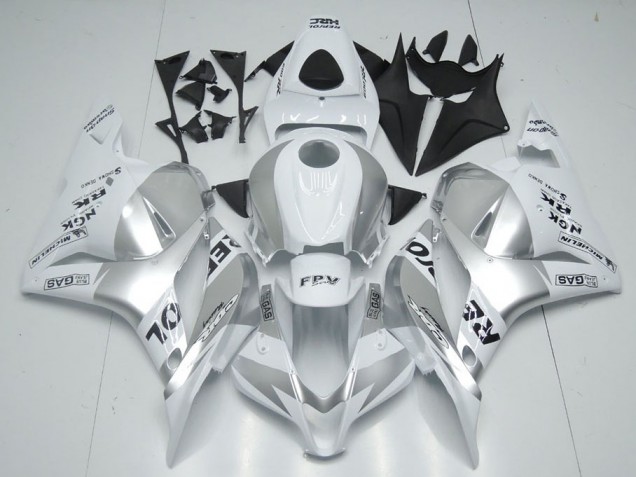 White Silver Repsol 2009-2012 CBR600RR Motorcycle Fairings White Silver Repsol 2009-2012 CBR600RR Motorcycle Fairings
