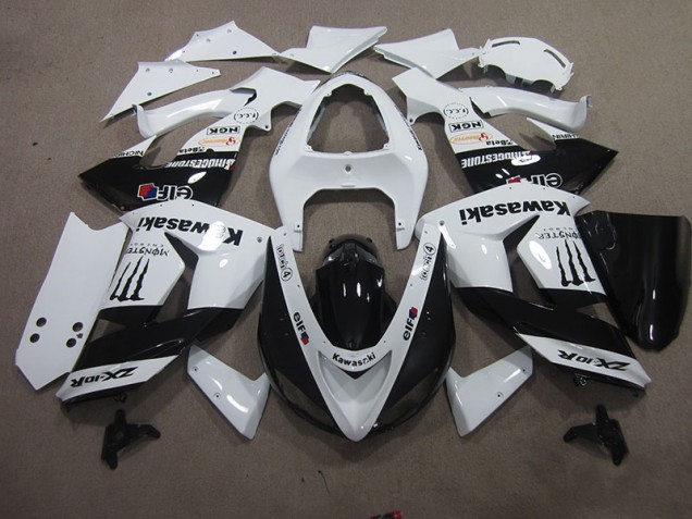 White Touch4 Monster 2006-2007 ZX10R Motorcycle Fairings White Touch4 Monster 2006-2007 ZX10R Motorcycle Fairings