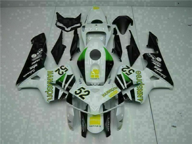 White Yellow Green 52 2005-2006 CBR600RR Motorcycle Fairings White Yellow Green 52 2005-2006 CBR600RR Motorcycle Fairings