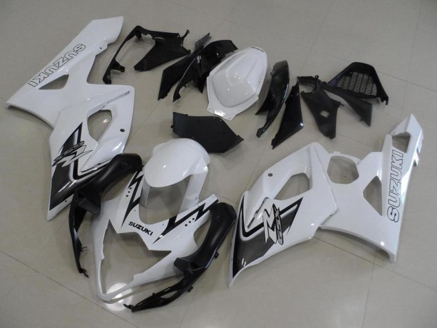 White and Black 2005-2006 GSXR 1000 Motorcycle Fairings White and Black 2005-2006 GSXR 1000 Motorcycle Fairings