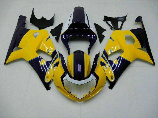 Yellow 2001-2003 GSXR 600/750 Motorcycle Bodywork Yellow 2001-2003 GSXR 600/750 Motorcycle Bodywork