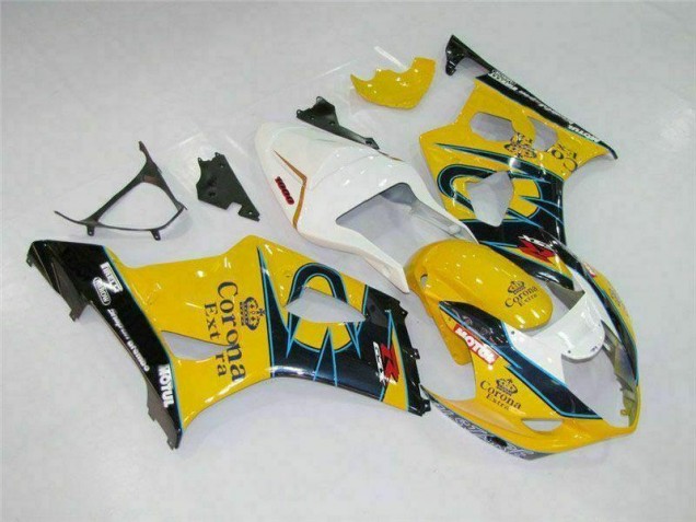 Yellow 2003-2004 GSXR 1000 Motorcycle Fairings