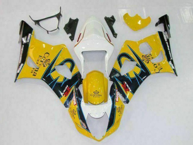 Yellow 2003-2004 GSXR 1000 Motorcycle Fairings