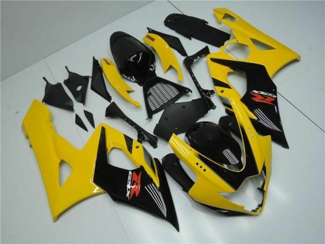 Yellow 2005-2006 GSXR 1000 Motorcycle Fairings Yellow 2005-2006 GSXR 1000 Motorcycle Fairings
