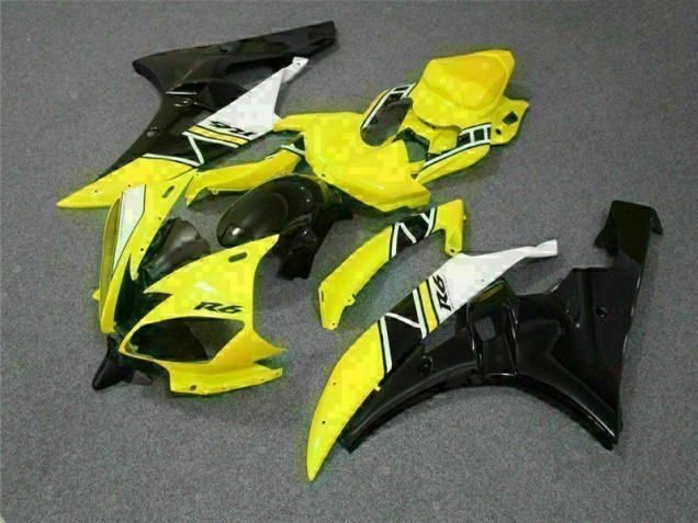 Yellow 2006-2007 YZF R6 Motorcycle Fairing Kits & Plastic Yellow 2006-2007 YZF R6 Motorcycle Fairing Kits & Plastic