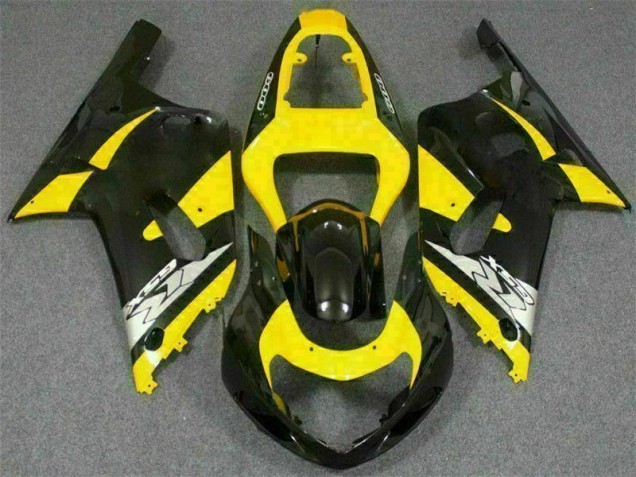 Yellow Black 2001-2003 GSXR 600/750 Motorcycle Fairings Yellow Black 2001-2003 GSXR 600/750 Motorcycle Fairings