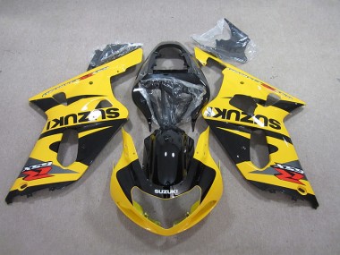 Yellow Black 2001-2003 GSXR 600 Motorcycle Fairings