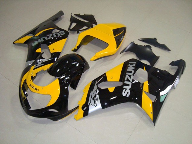 Yellow Black 2001-2003 GSXR 750 Motorcycle Fairings Yellow Black 2001-2003 GSXR 750 Motorcycle Fairings