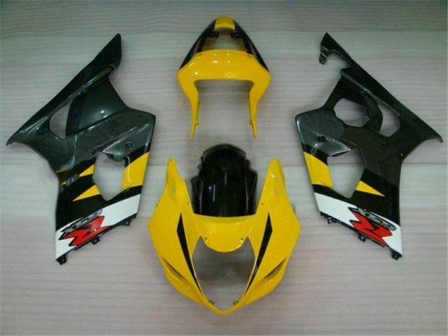 Yellow Black 2003-2004 GSXR 1000 Motorcycle Fairings Yellow Black 2003-2004 GSXR 1000 Motorcycle Fairings