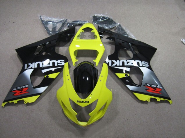 Yellow Black 2004-2005 GSXR 600 Motorcycle Fairings Yellow Black 2004-2005 GSXR 600 Motorcycle Fairings
