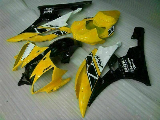 Yellow Black 2006-2007 YZF R6 Motorcycle Fairing Yellow Black 2006-2007 YZF R6 Motorcycle Fairing